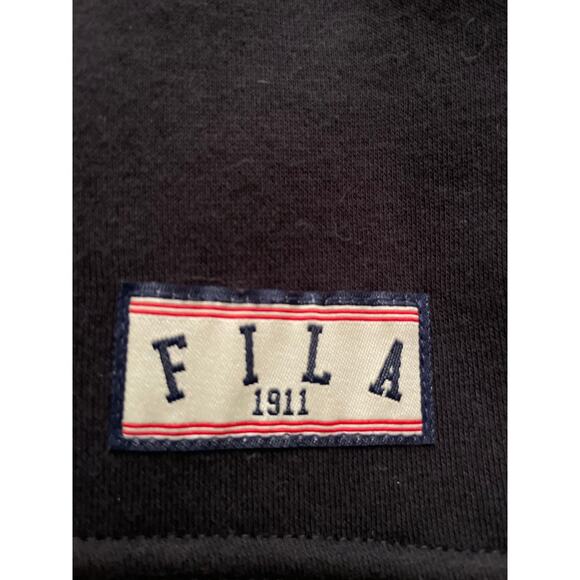 Fila SweatShirt Varsity Style V Neck Sweater School Preppy Aesthetic - Picture 5 of 7